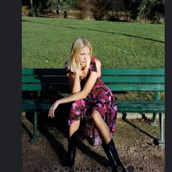 The kooples  dress dolce vita print size Large NWT - Picture 11 of 16